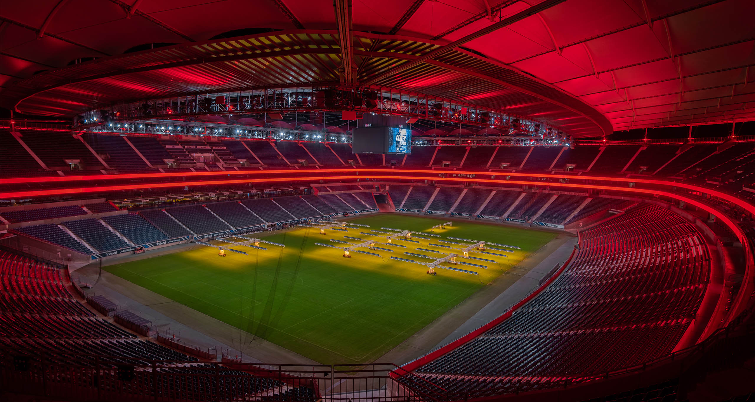 Referenz LED-Bande im Eintracht Frankfurt Stadion