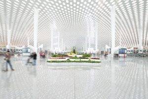 Beispiel für Architektur in der Zukunft - Moderne Smart Buildings